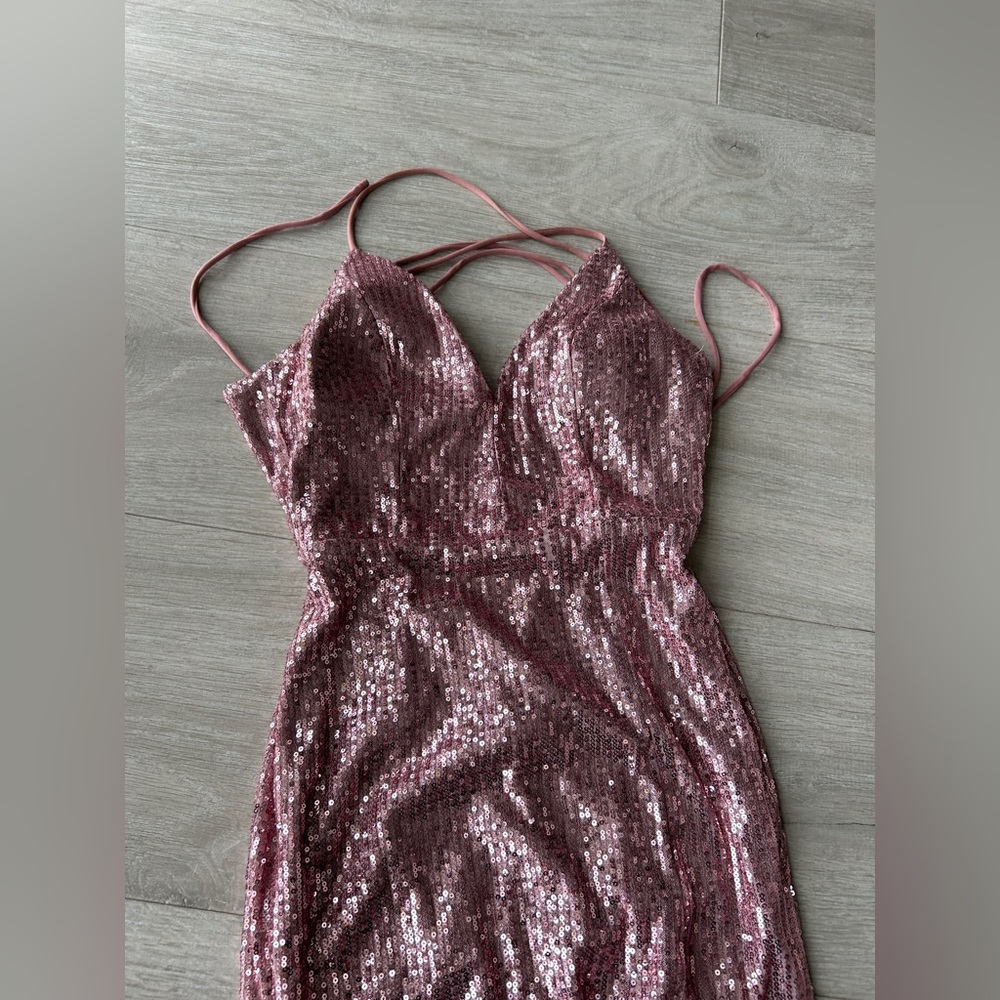 Boubou sequin pink maxi dress - Picture 6 of 10